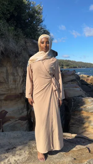 ‘DÜNYA’ Wrap Dress - Apple Cinnamon