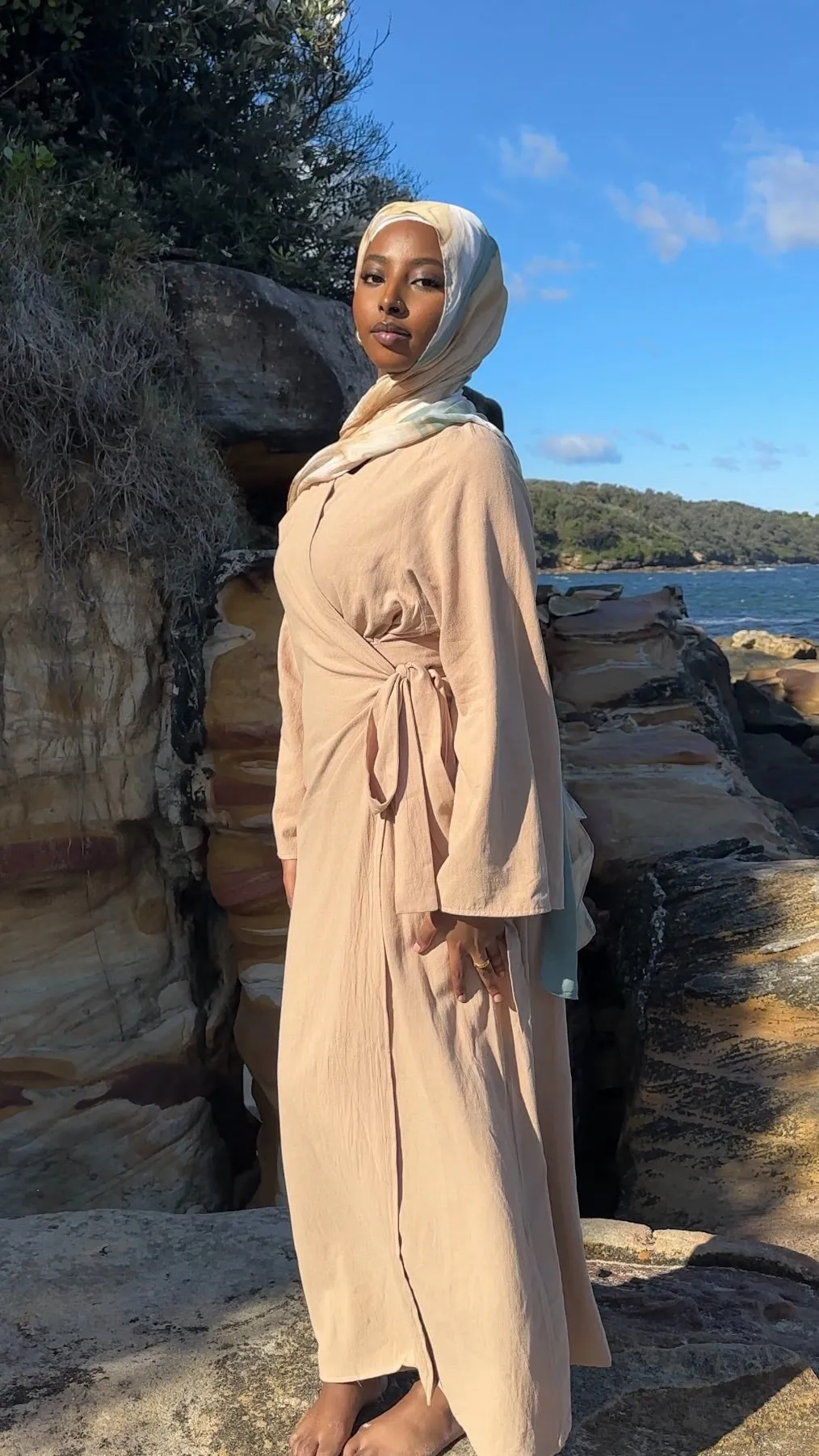 ‘DÜNYA’ Wrap Dress - Apple Cinnamon