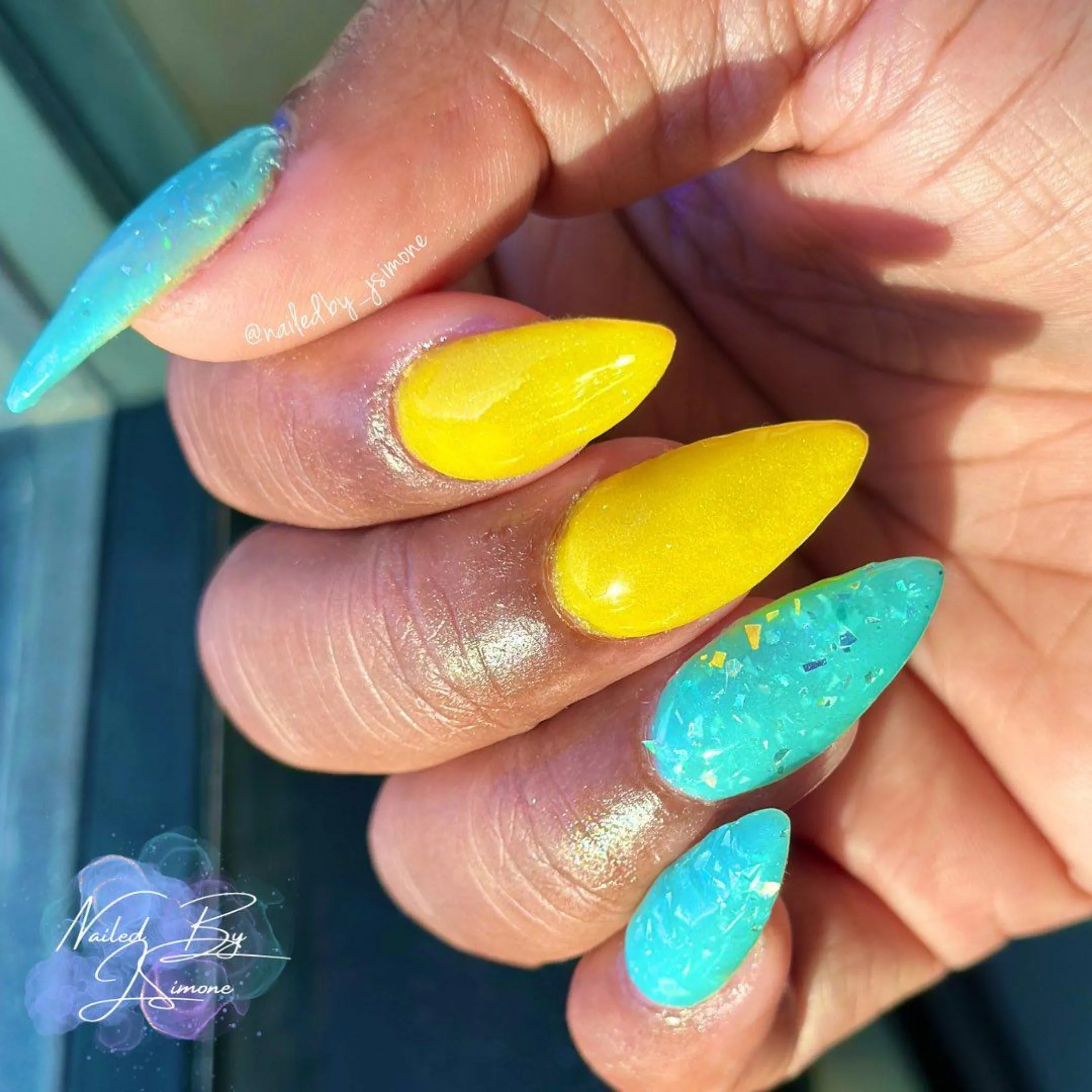 Ease on Down- Yellow Nail Dip Powder