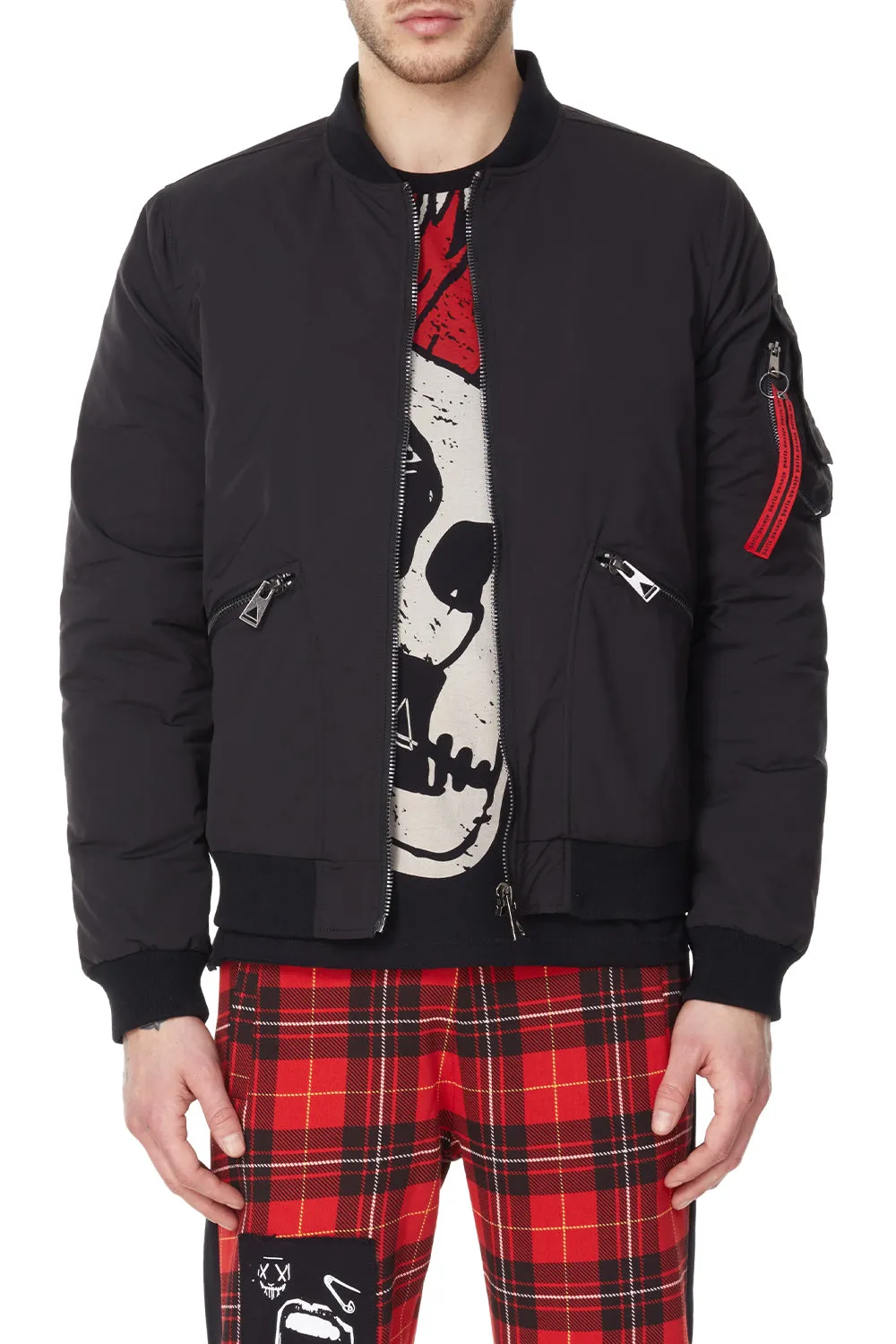 Eleven Paris WOVEN BOMBER OUTERWEAR (BLACK)