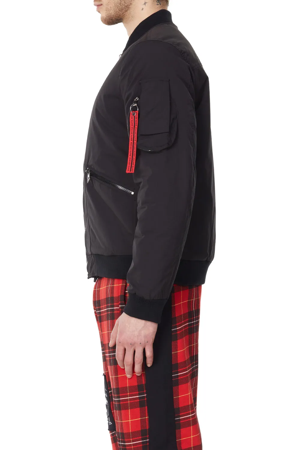 Eleven Paris WOVEN BOMBER OUTERWEAR (BLACK)