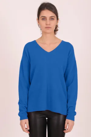 Estheme H537C 1247 Maya Blue V Neck Jumper
