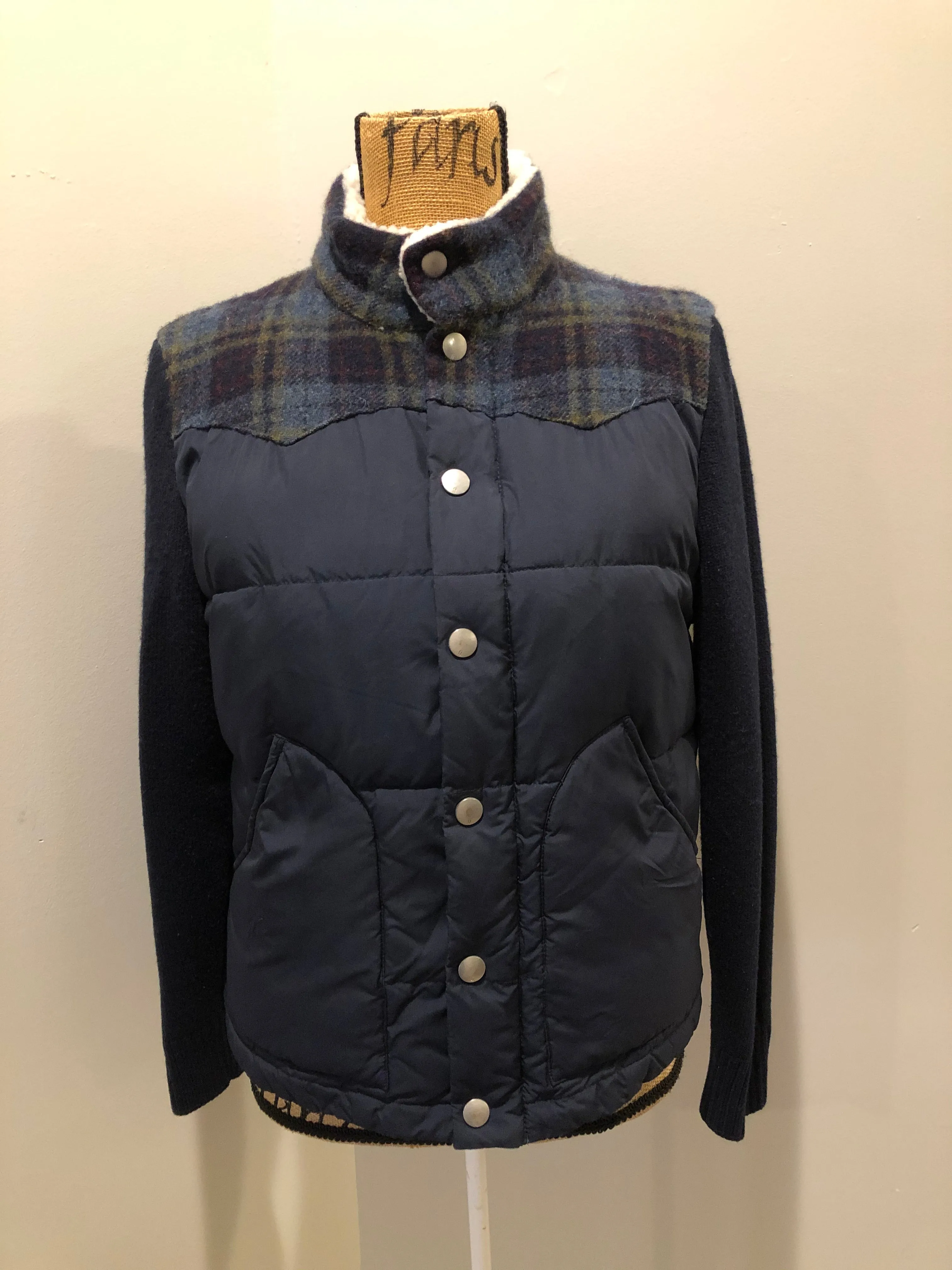 Fairwhale Down filled Jacket with Knit Sleeves