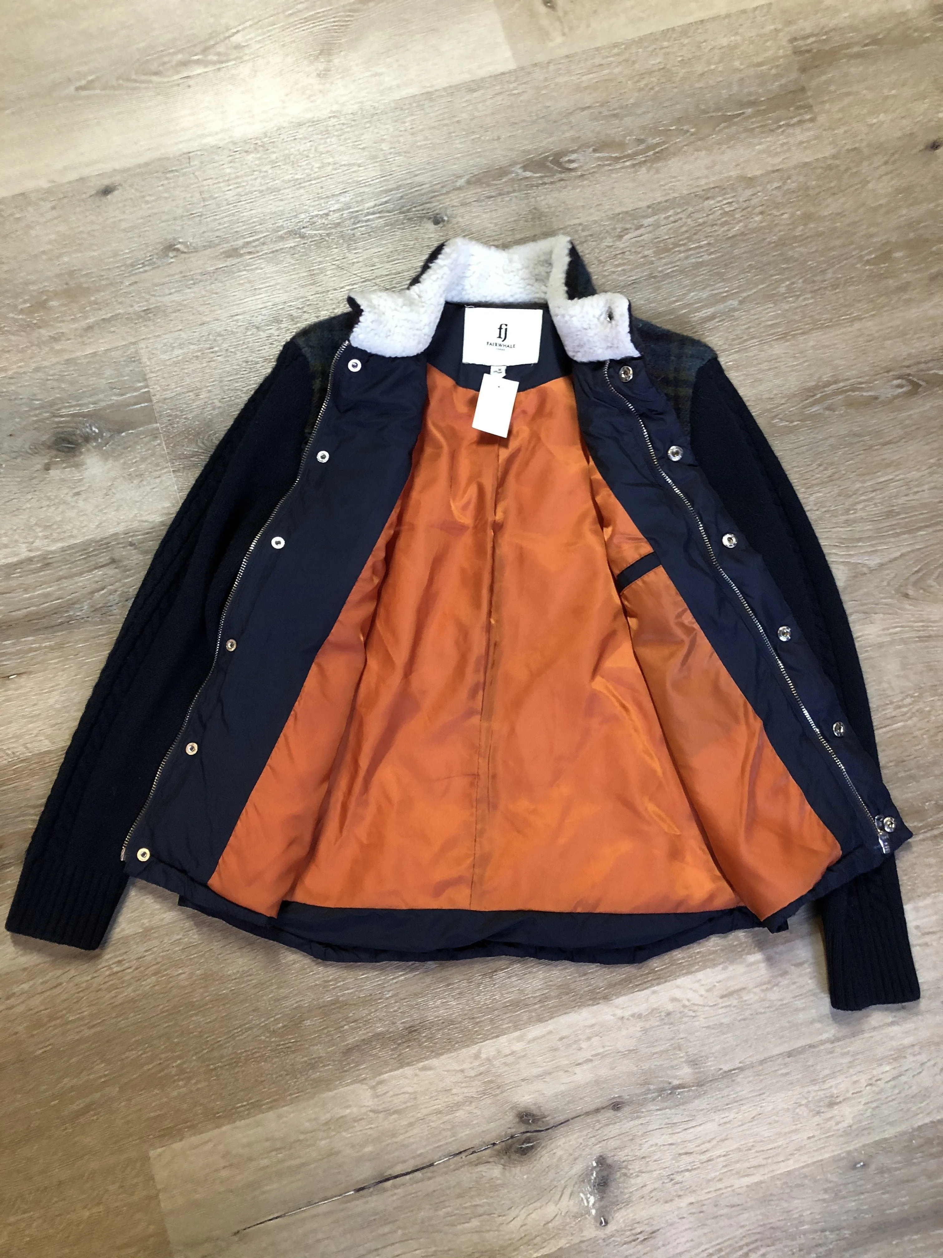Fairwhale Down filled Jacket with Knit Sleeves
