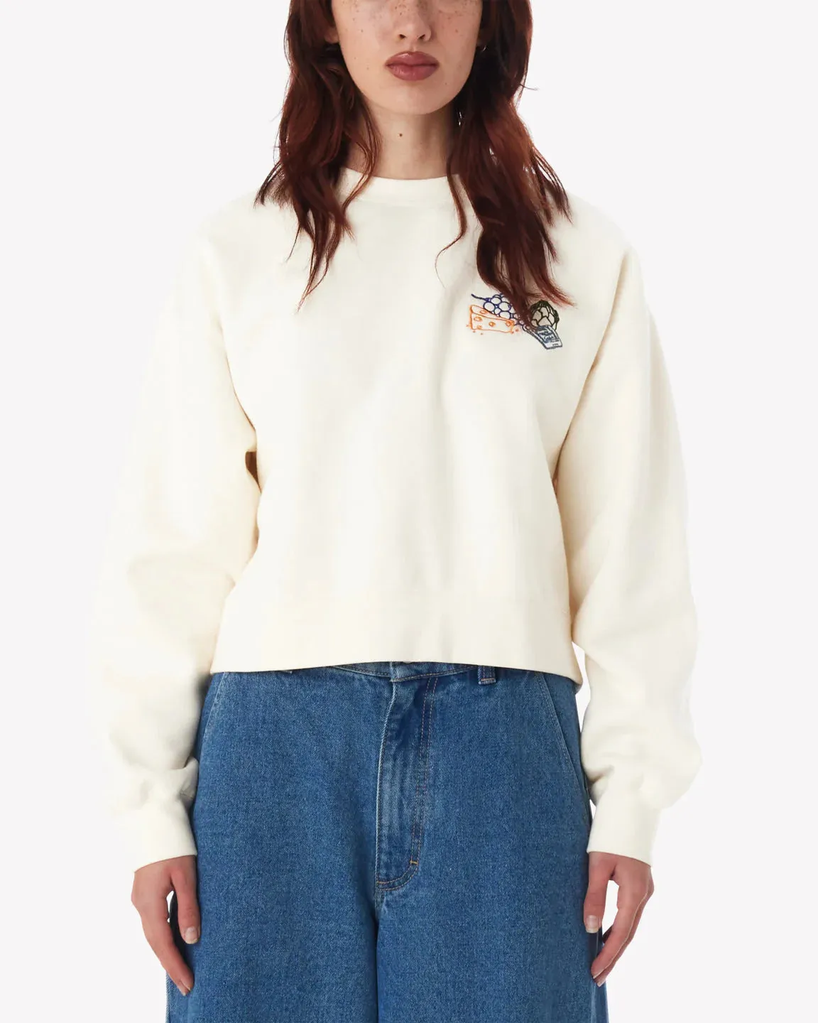 Farmer's Market Crew Cropped Sweatshirt by Obey