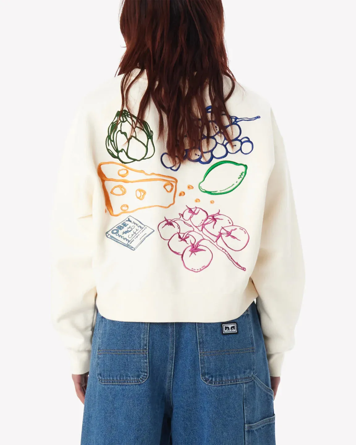 Farmer's Market Crew Cropped Sweatshirt by Obey