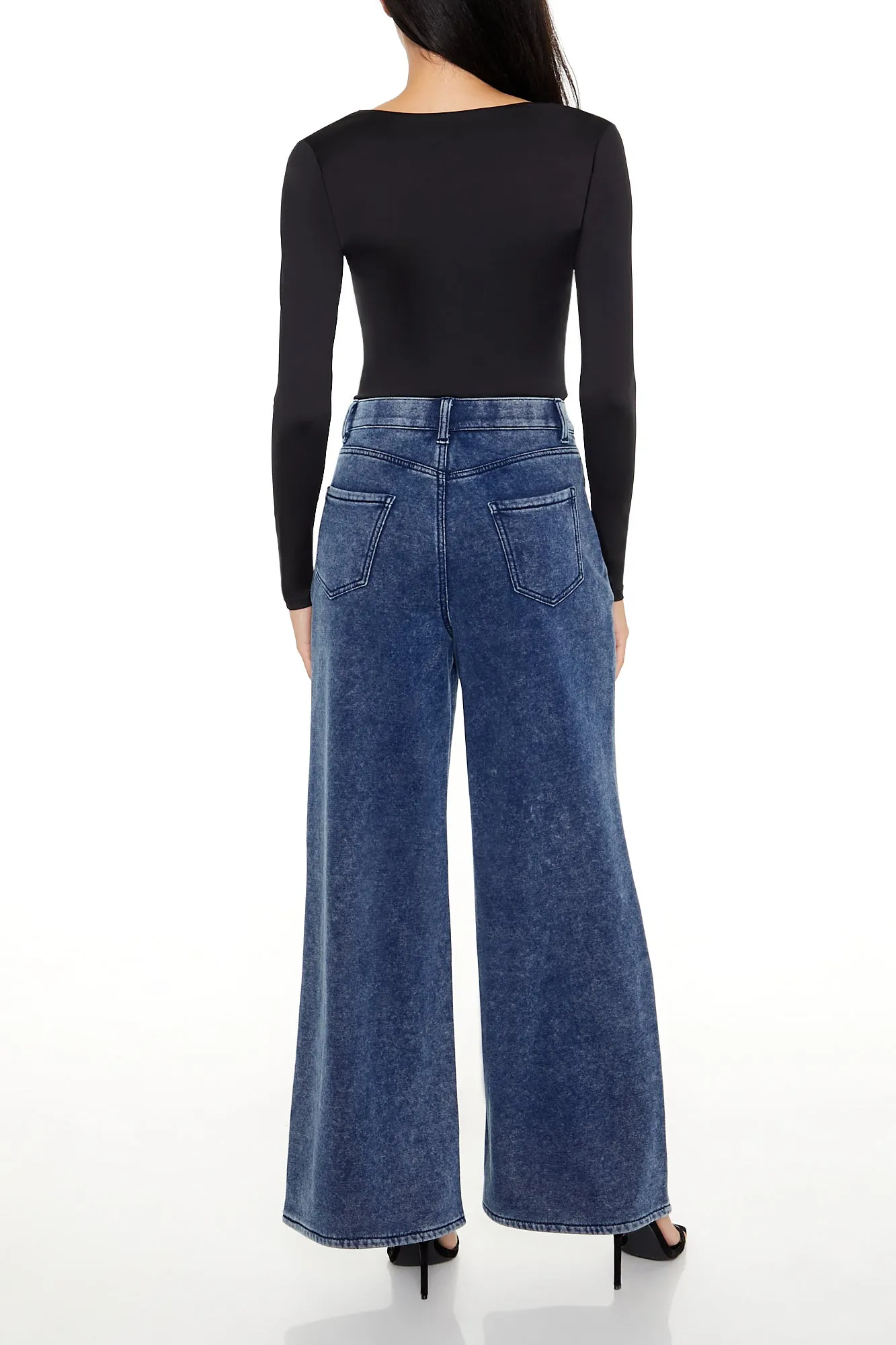 Faux Denim French Terry Sweatpant