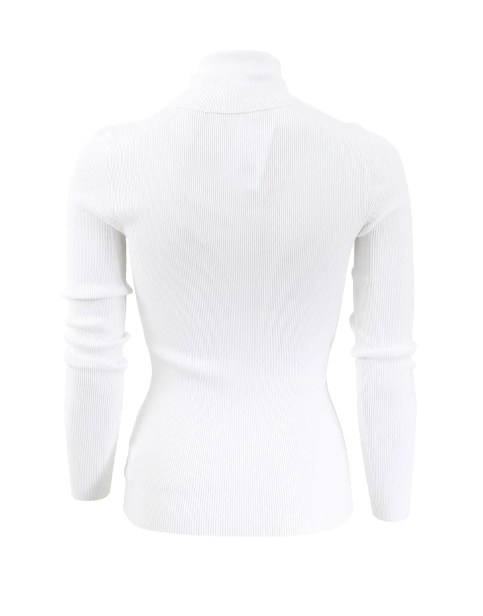 Fitted Turtleneck Top
