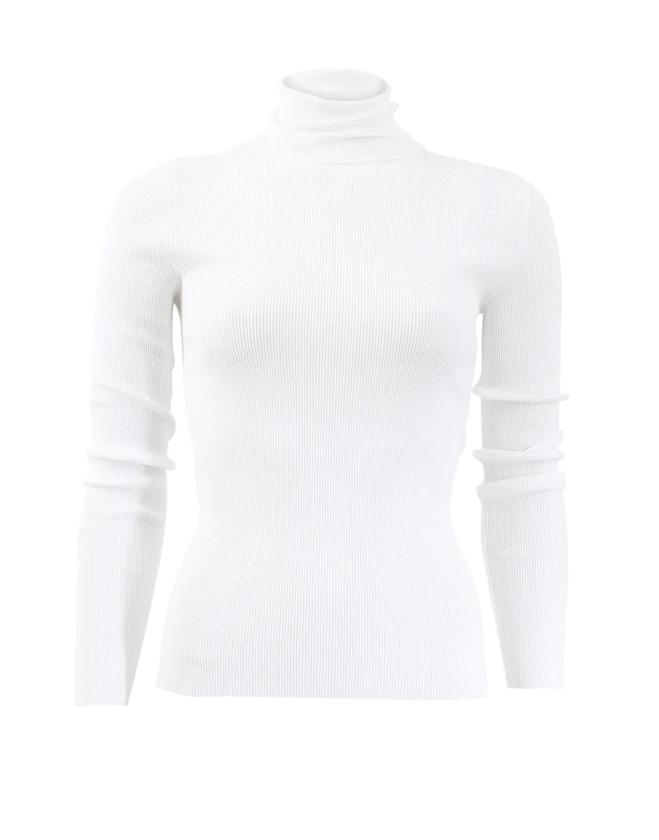 Fitted Turtleneck Top