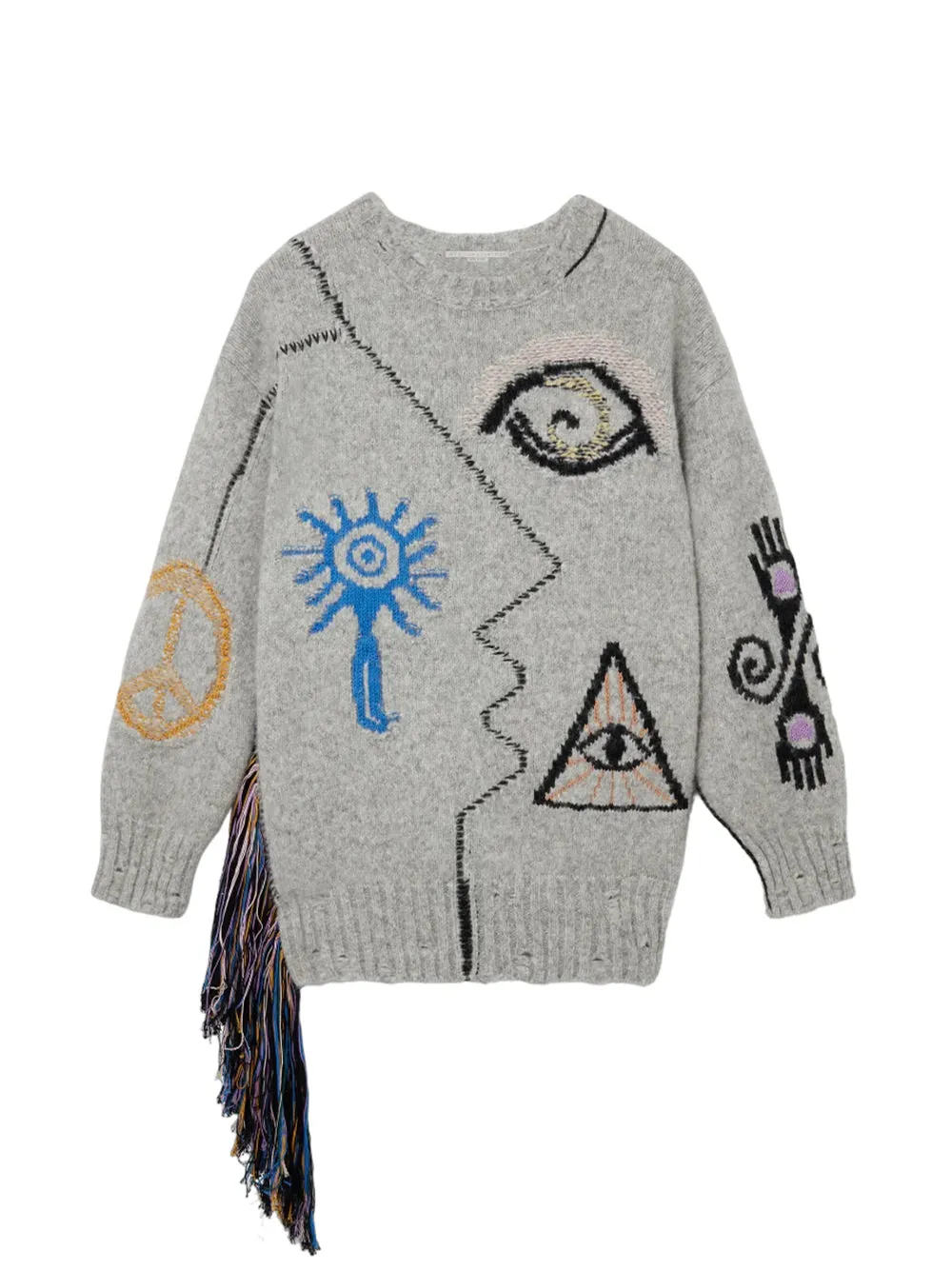 Folk Embroidery Jumper (Grey)