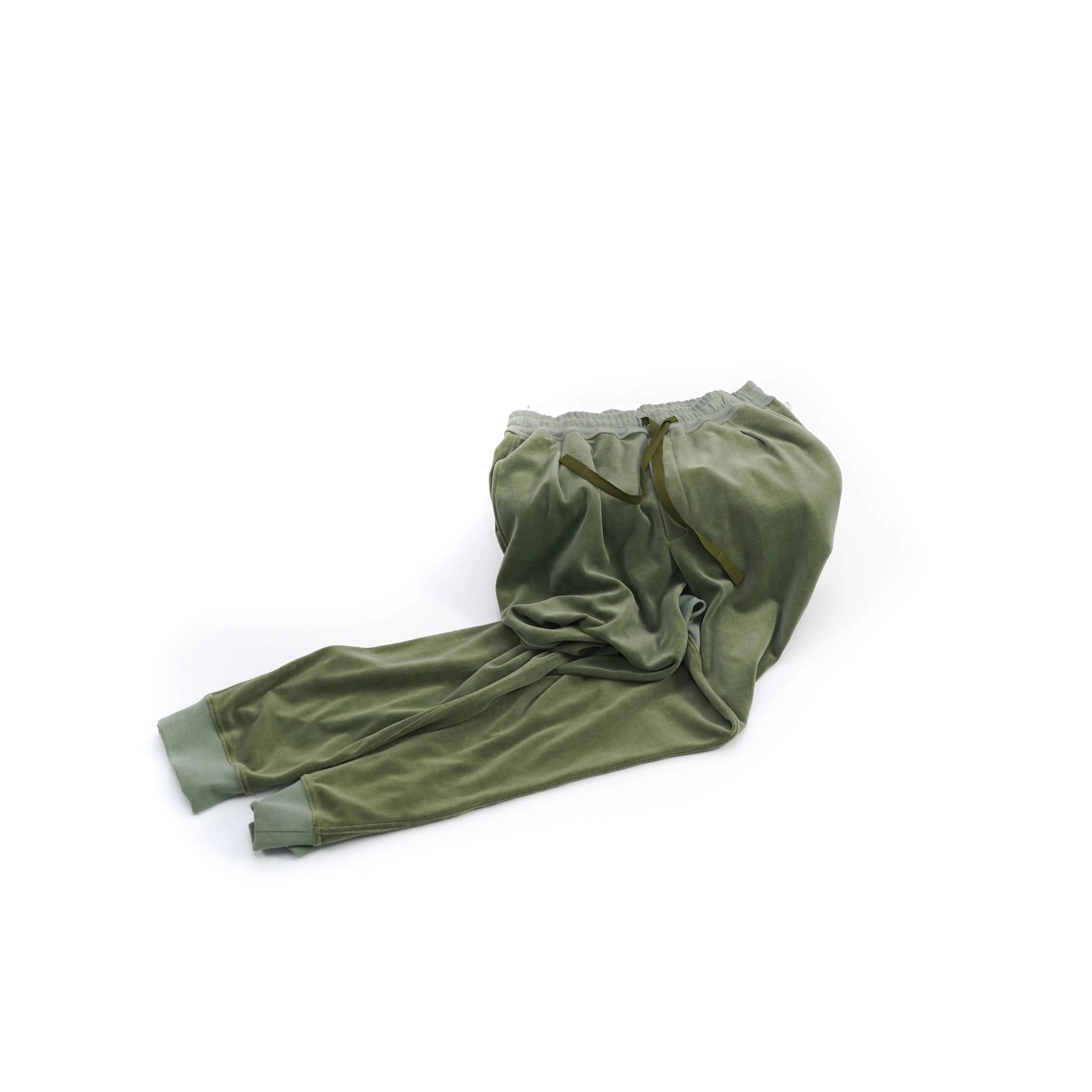 FW18 Light Green Velvet Sweatpants