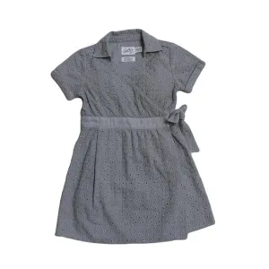 Girl's Embroidery Wrap Dress