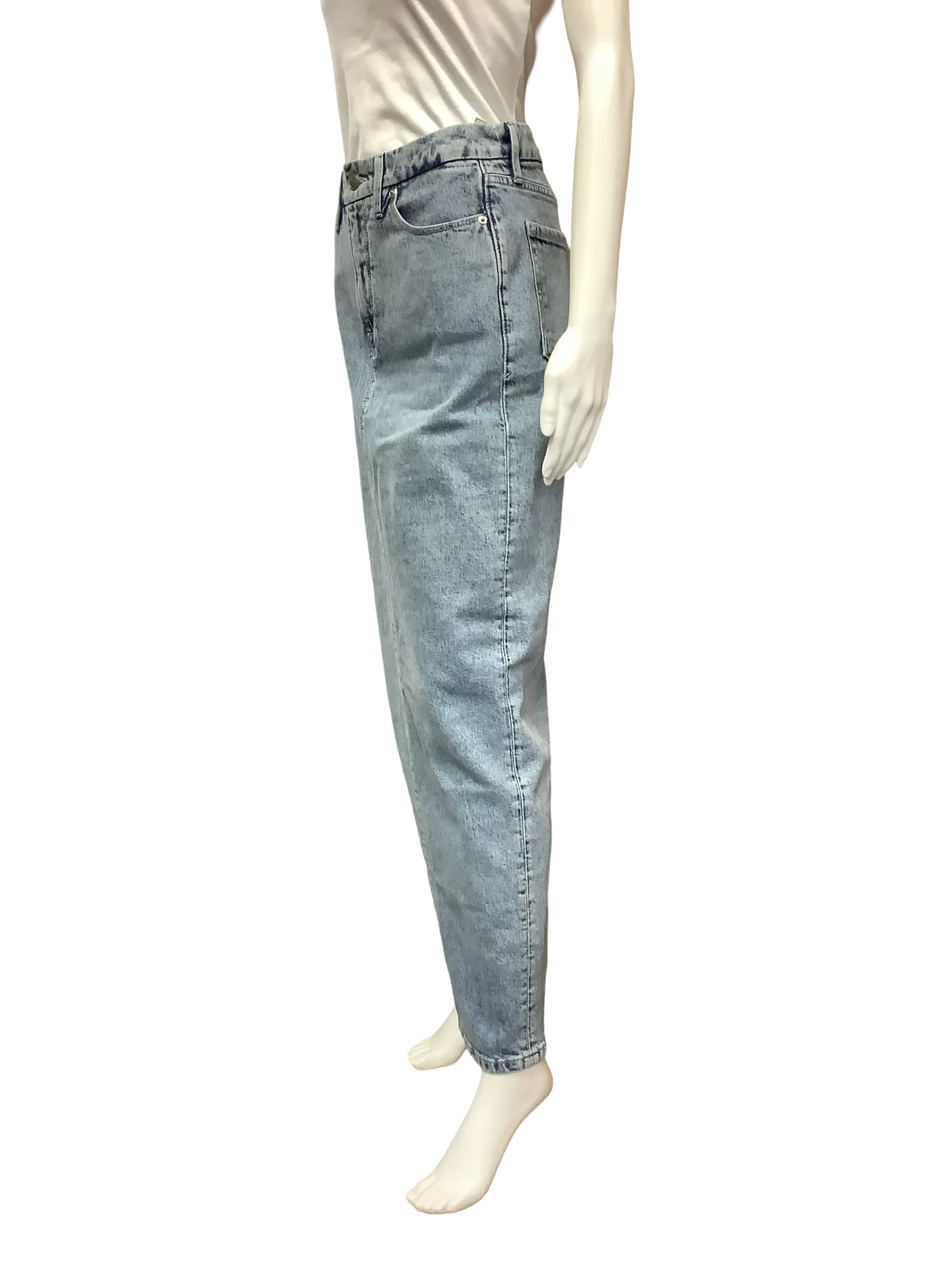 Good American Jean Skirt Maxi Blue Pencil Denim Size: 4/27