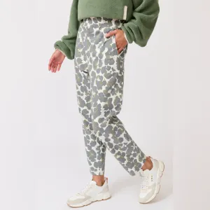 GRACE PANT – KHAKI LEOPARD
