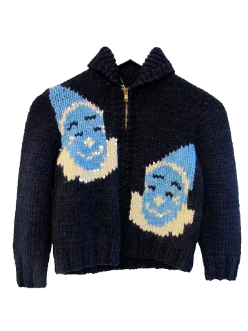 Hand-knit Circus-Themed Sweater - SOLD