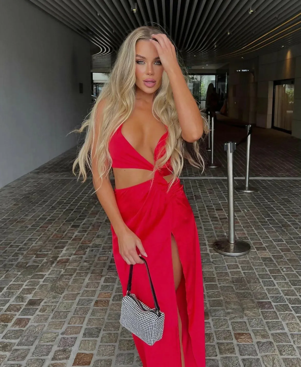 Hello Molly Make Them Stop & Stare Dress Red