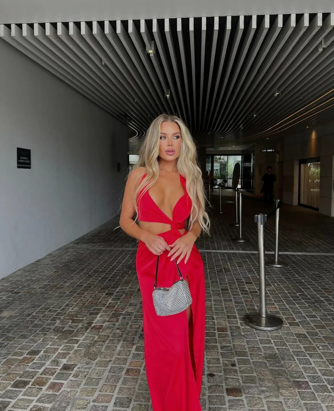 Hello Molly Make Them Stop & Stare Dress Red