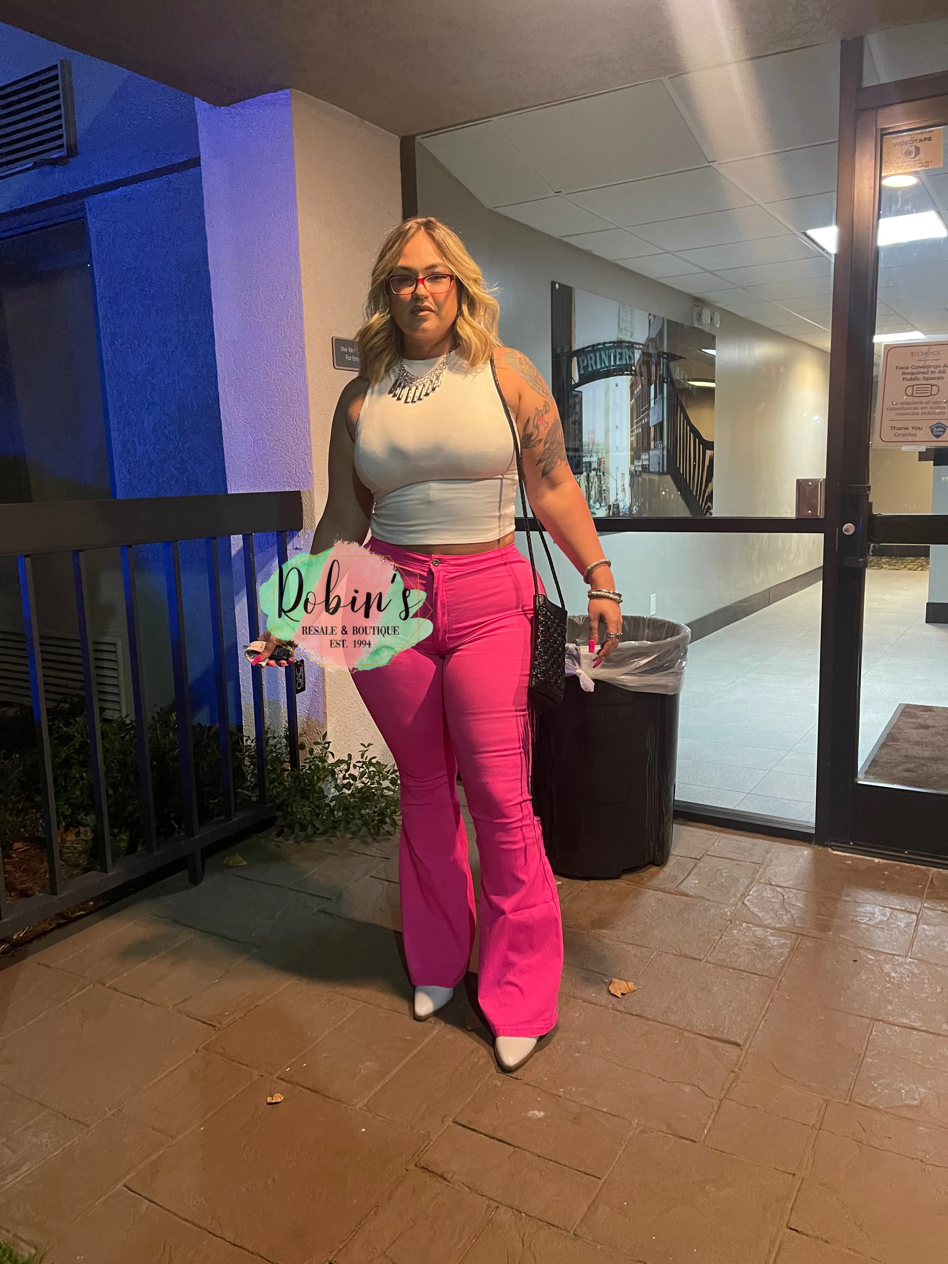 HIGH WAIST SUPER STRETCH DISCO BELL BOTTOM PANTS