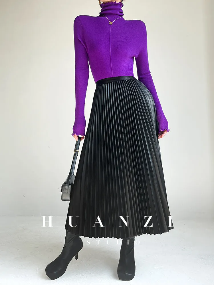 Huanzi custom turtleneck pullover knitted sweater autumn winter - Bililly