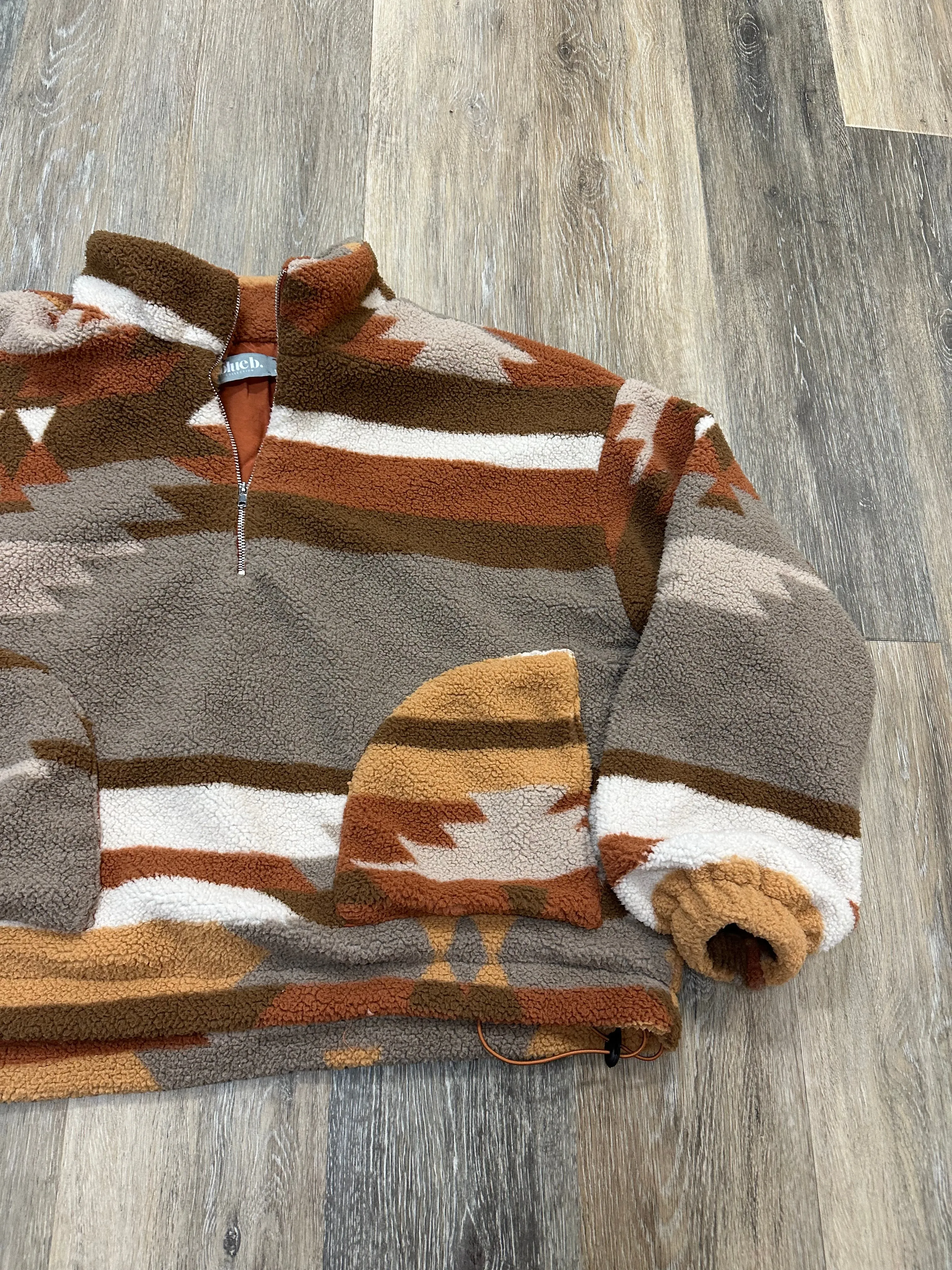 Jacket Faux Fur & Sherpa By Blue B In Multi-colored, Size: S