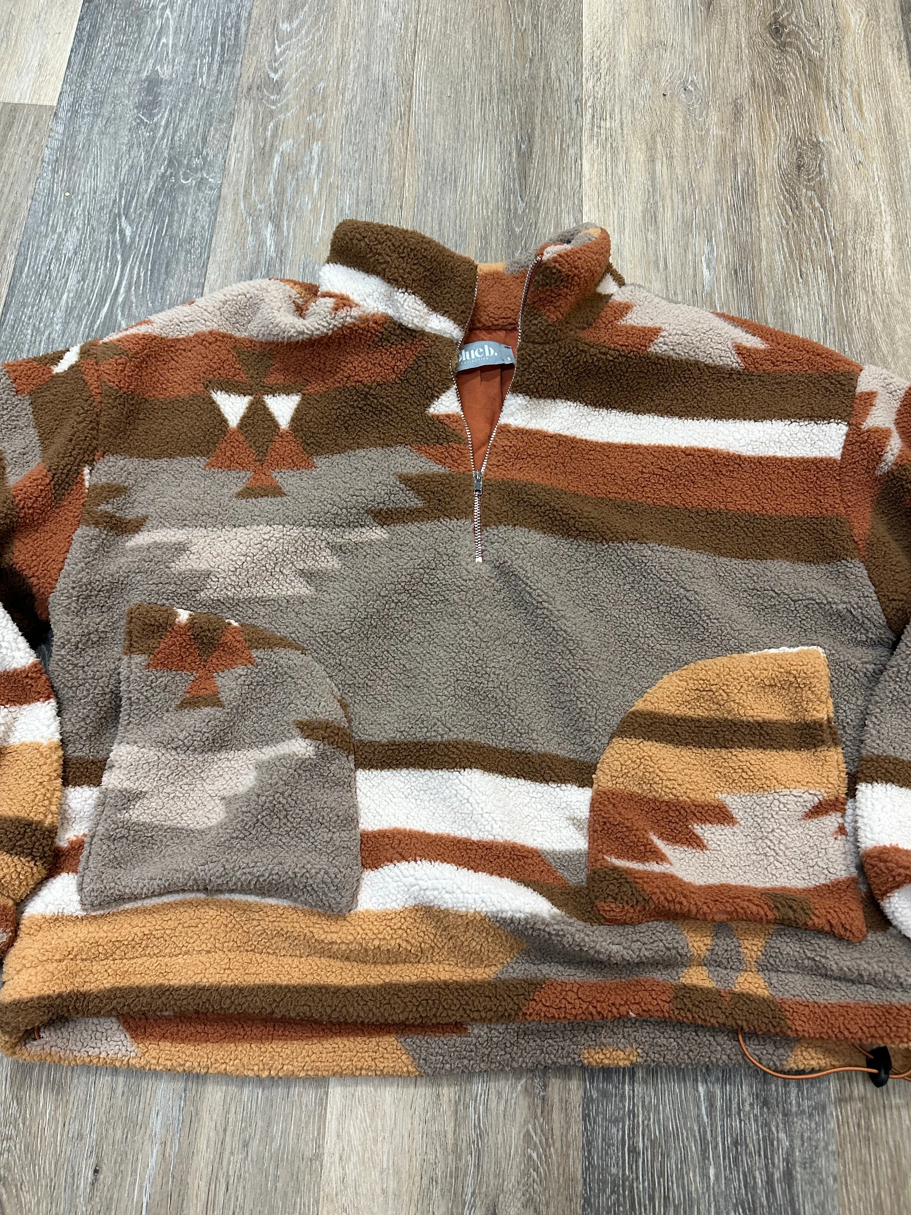 Jacket Faux Fur & Sherpa By Blue B In Multi-colored, Size: S