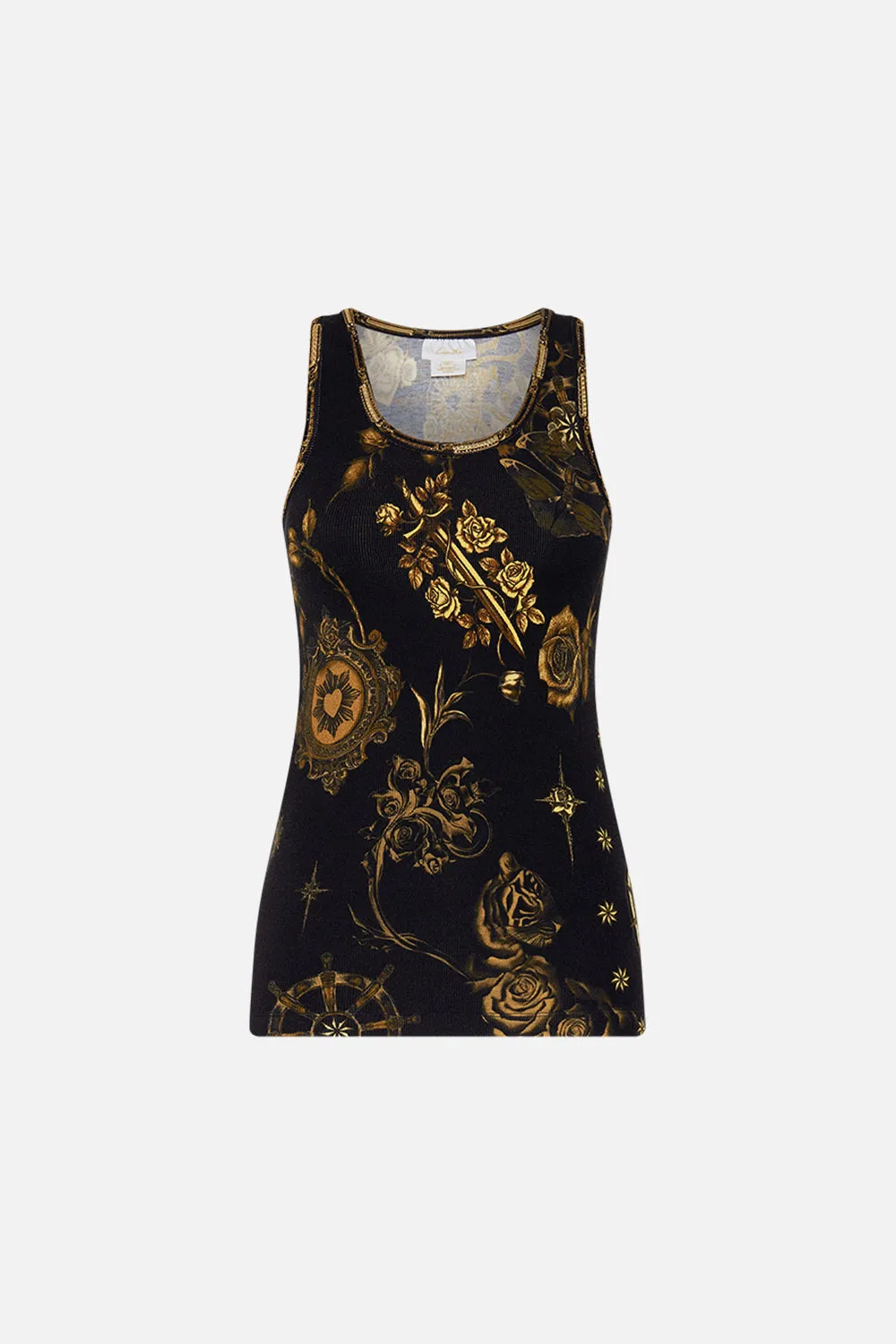 JERSEY SCOOP NECK TANK TOP SO SAYS THE ORACLE
