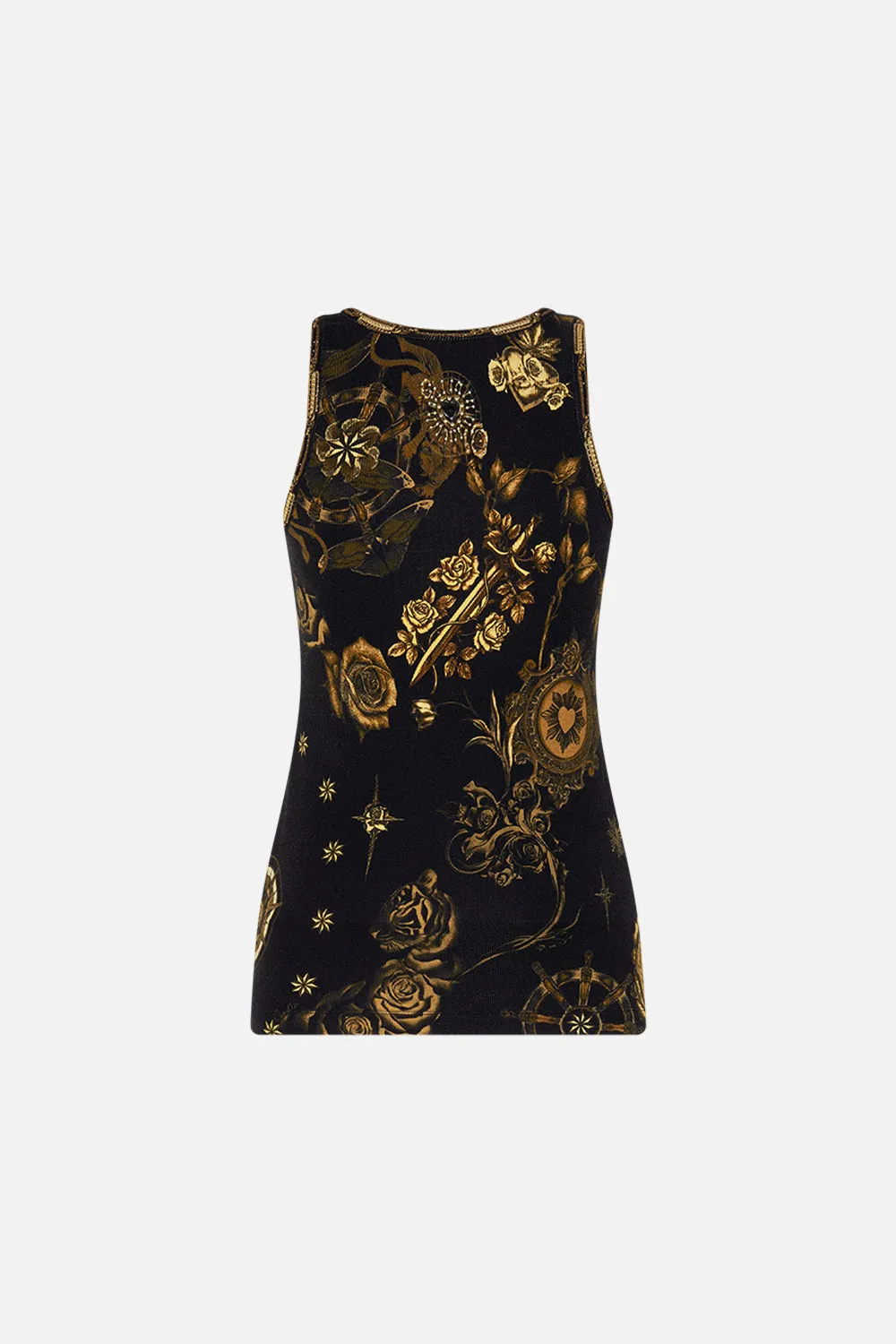 JERSEY SCOOP NECK TANK TOP SO SAYS THE ORACLE