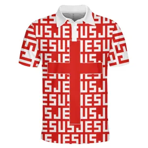 Jesus Cross Polo Shirt - Christian Shirts & Shorts