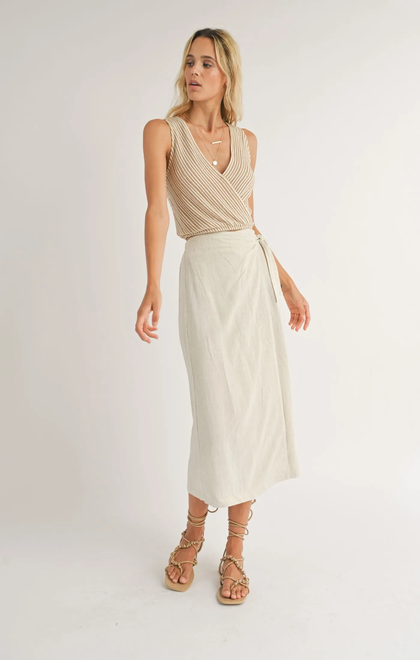 Journee Surplice Knit Tank
