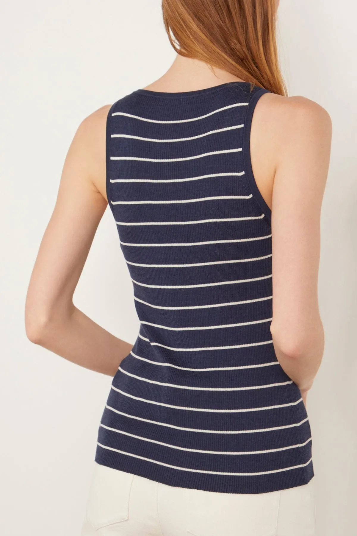 Kioni Tank in Midnight Stripe