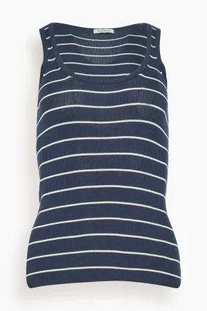 Kioni Tank in Midnight Stripe