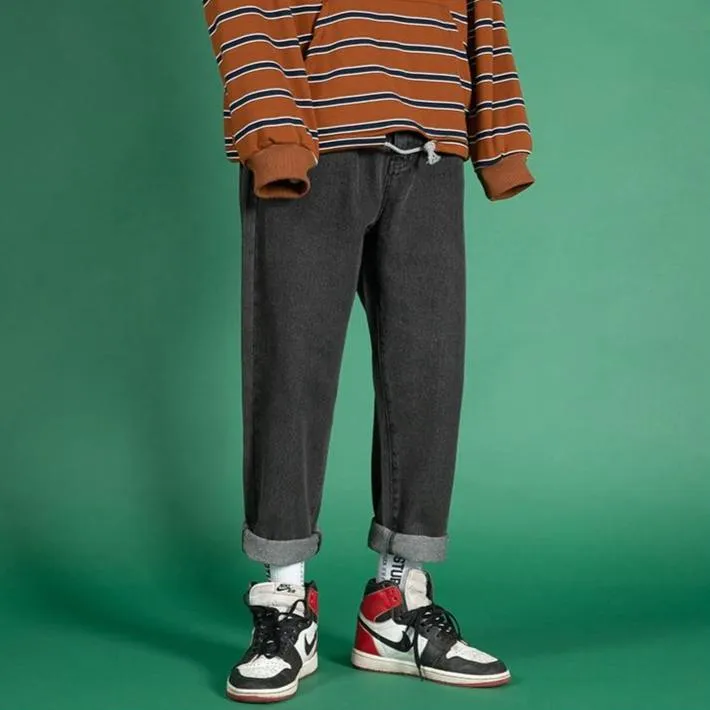[Korean Style] 2 Colors Dinny Straight Denim Jeans