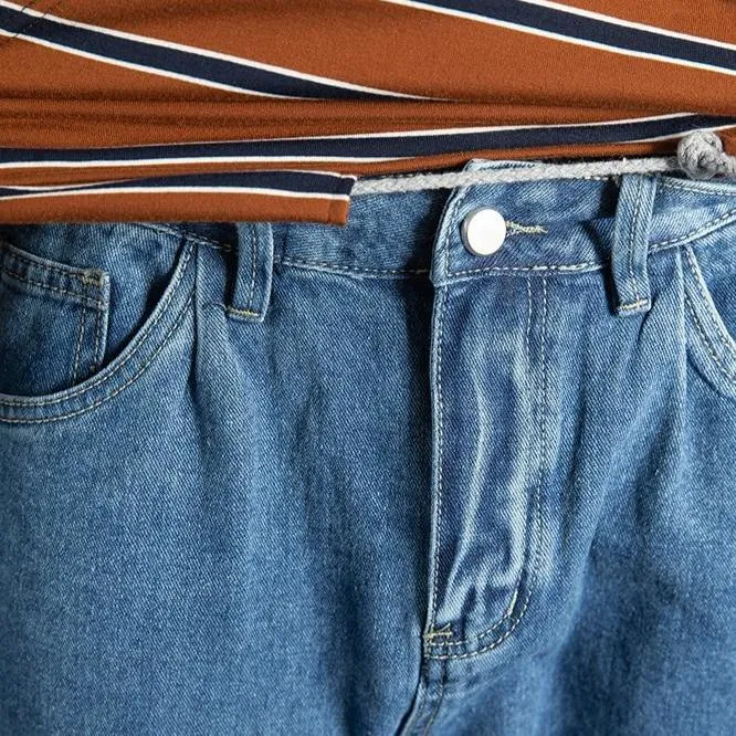 [Korean Style] 2 Colors Dinny Straight Denim Jeans