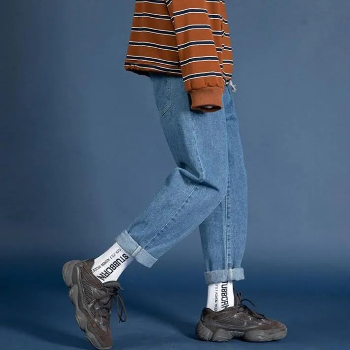 [Korean Style] 2 Colors Dinny Straight Denim Jeans