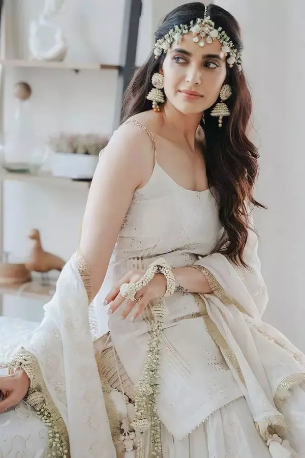 Latest Karishma Tanna Party Wear Sharara Suit Design 2022