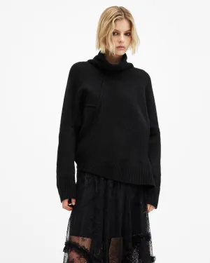 Lock Roll Neck Relaxed Fit Jumper