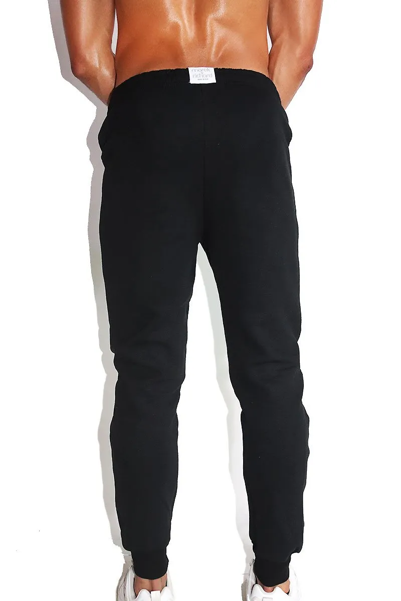 Logo Racing Sweatpants-Black
