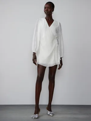 Long Sleeve Wrap Front Romper