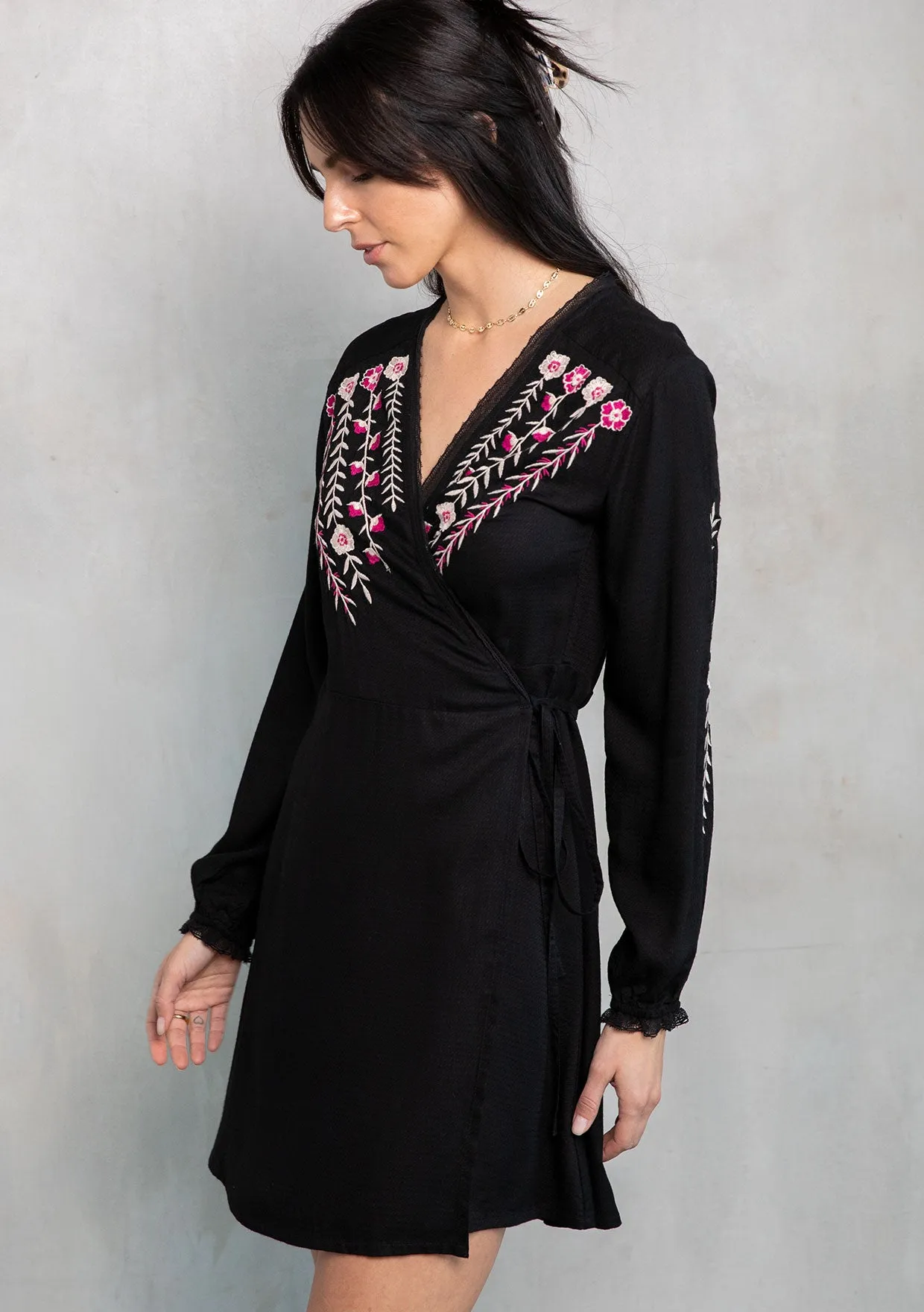 Lyric Mini Wrap Dress