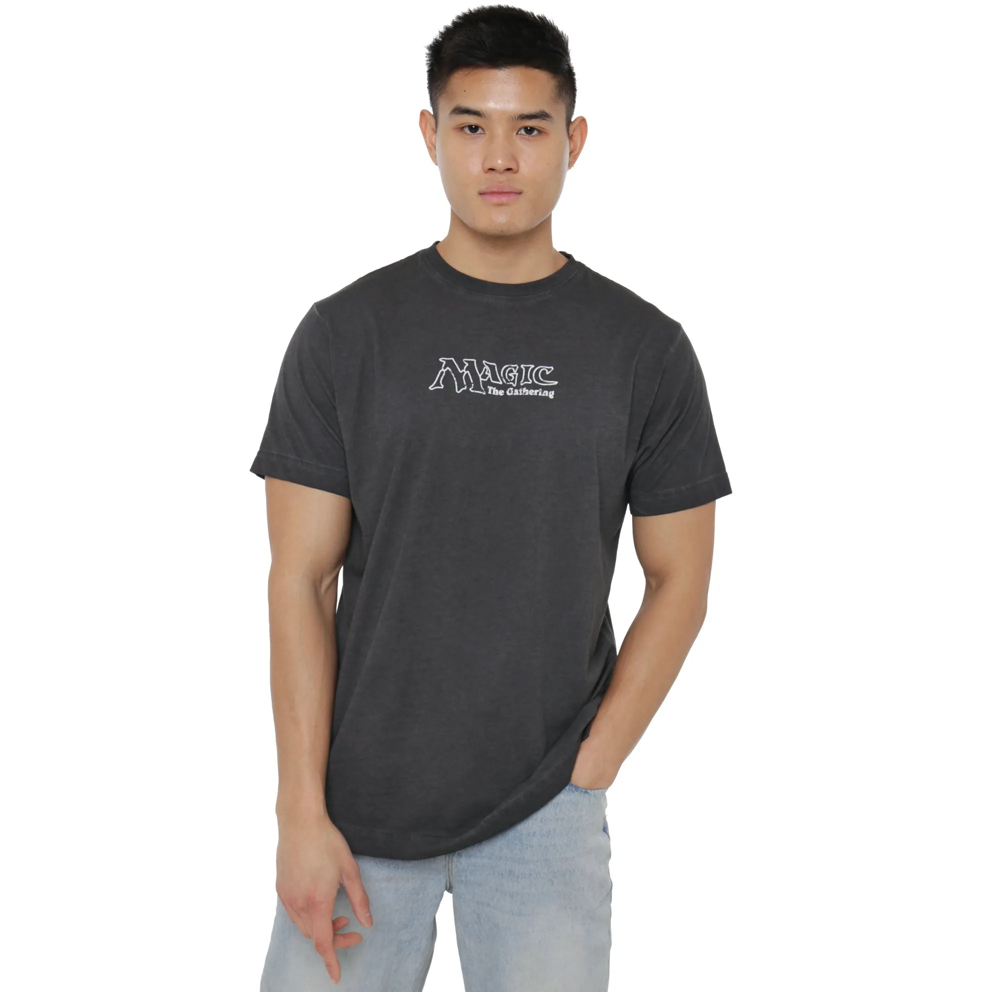 Magic the Gathering Mana Wheel Retro Mens Vintage Wash T-shirt