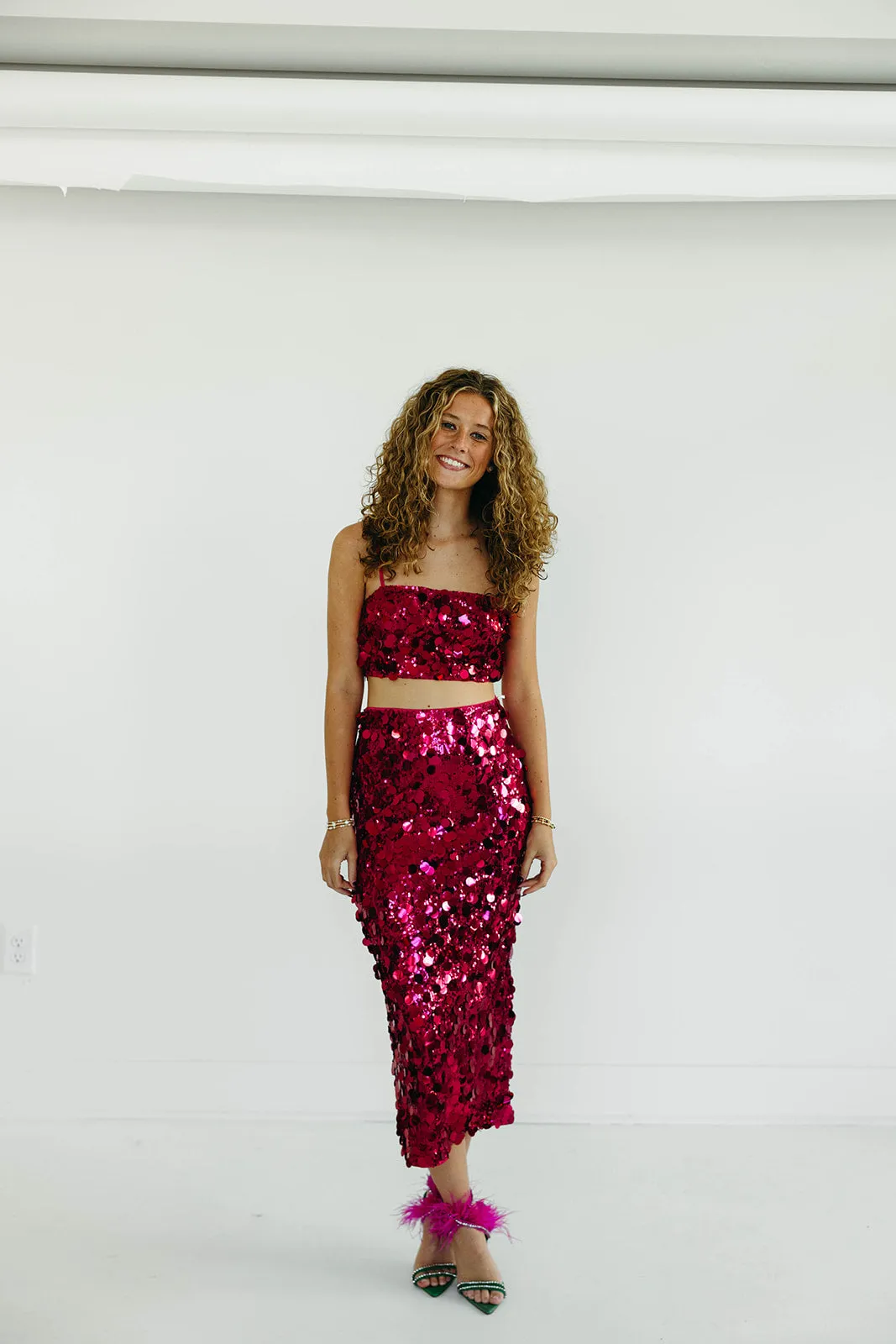 Make It To Midnight Skirt - Pink