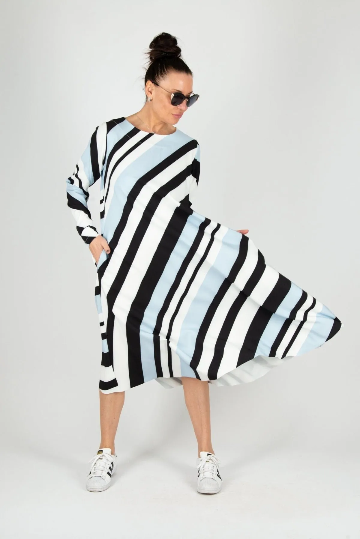MARGO A line Stripe Dress