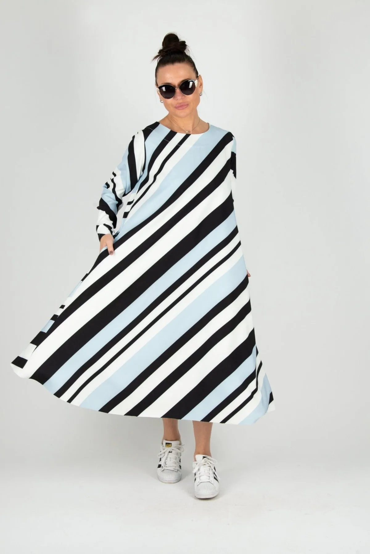 MARGO A line Stripe Dress