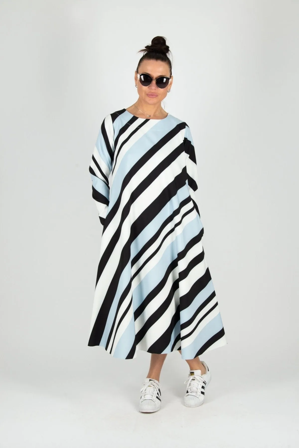 MARGO A line Stripe Dress