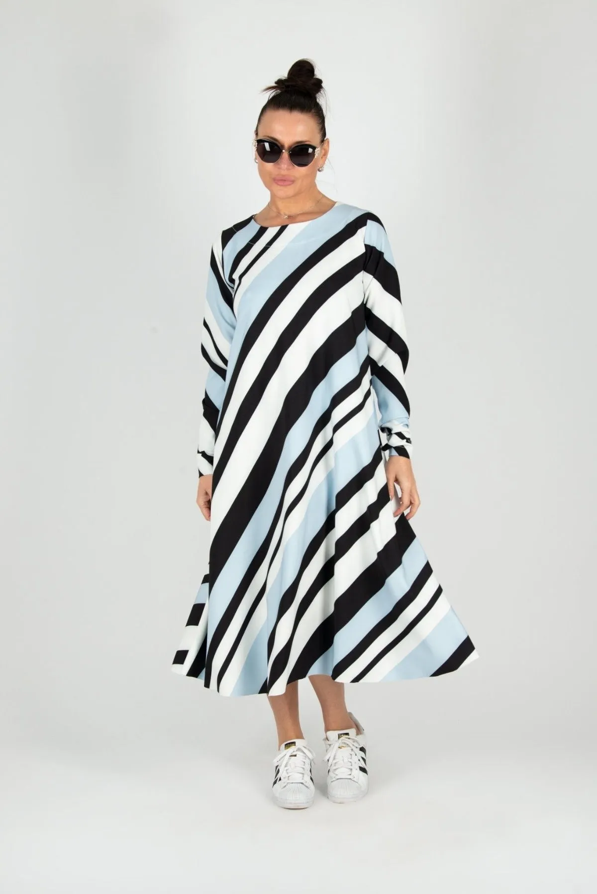 MARGO A line Stripe Dress