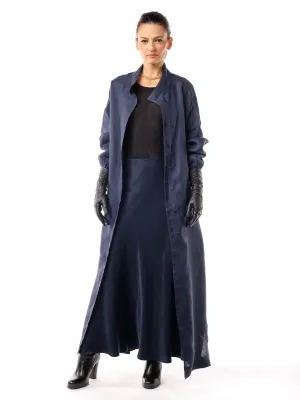 Marina Dream Linen Cape Dress