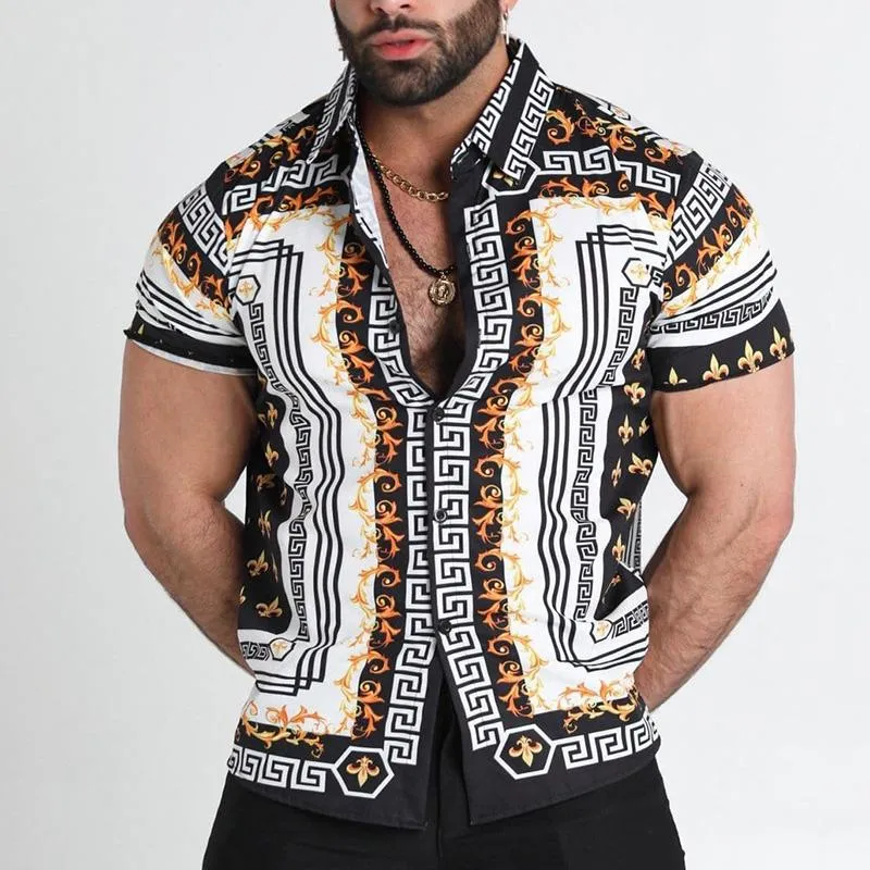 Men's Casual Hawaiian Fashion Thin Shirt 88280804YM