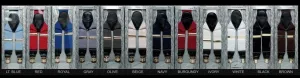 Mens Clip Type Suspenders - 12 Colors