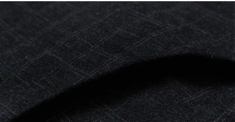 Men's Spring Stretch Classic Plaid Dress Pants