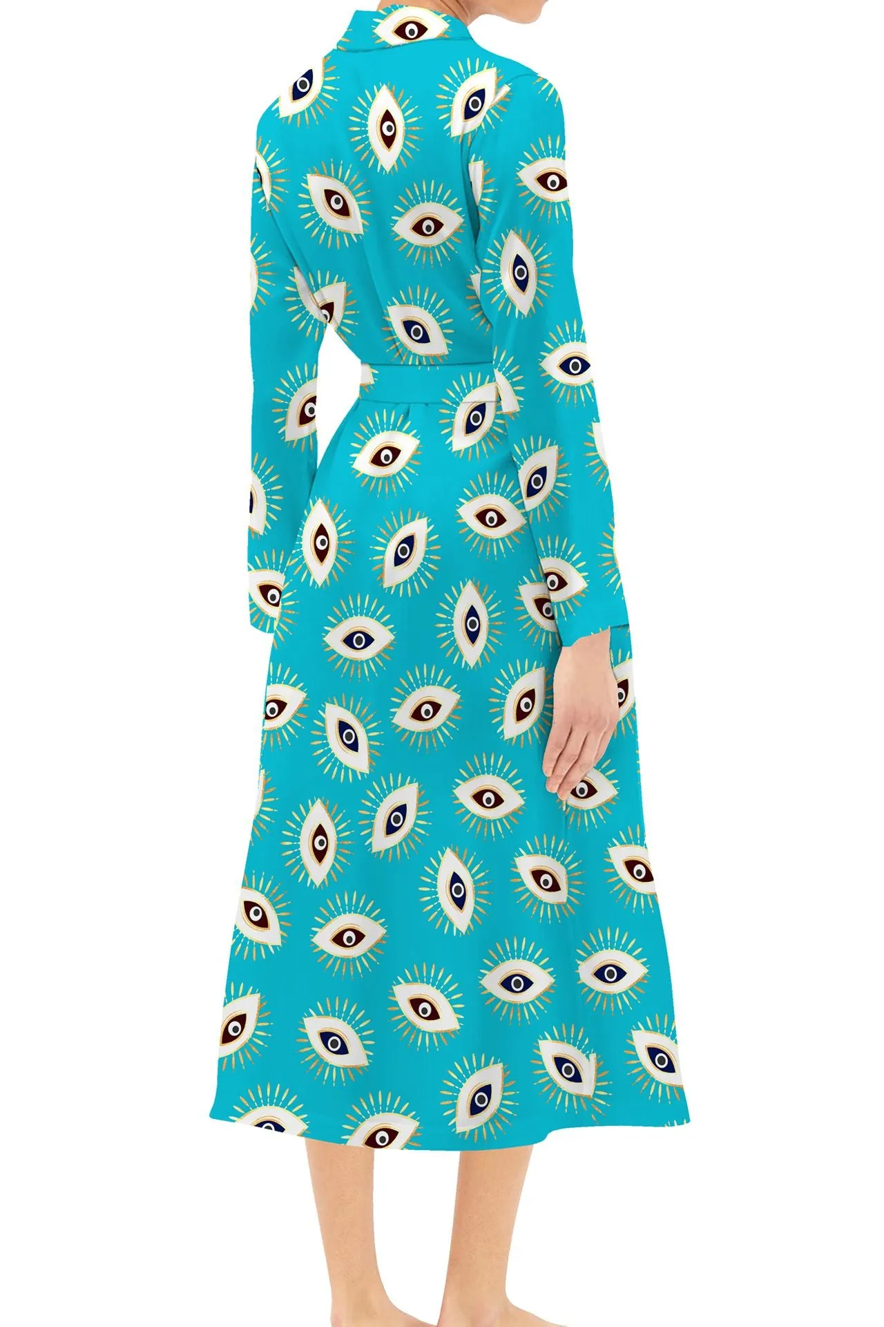 Midi Wrap Dress With Sleeves